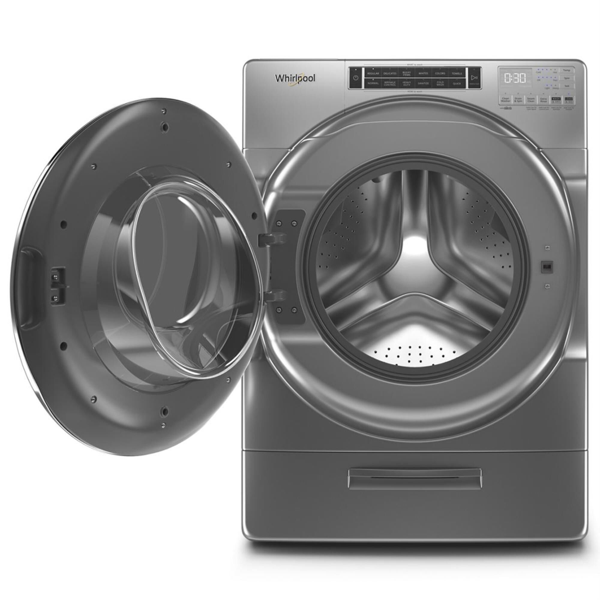 Whirlpool 4.3 Cu. Ft. Front Load Washer in Chrome Shadow