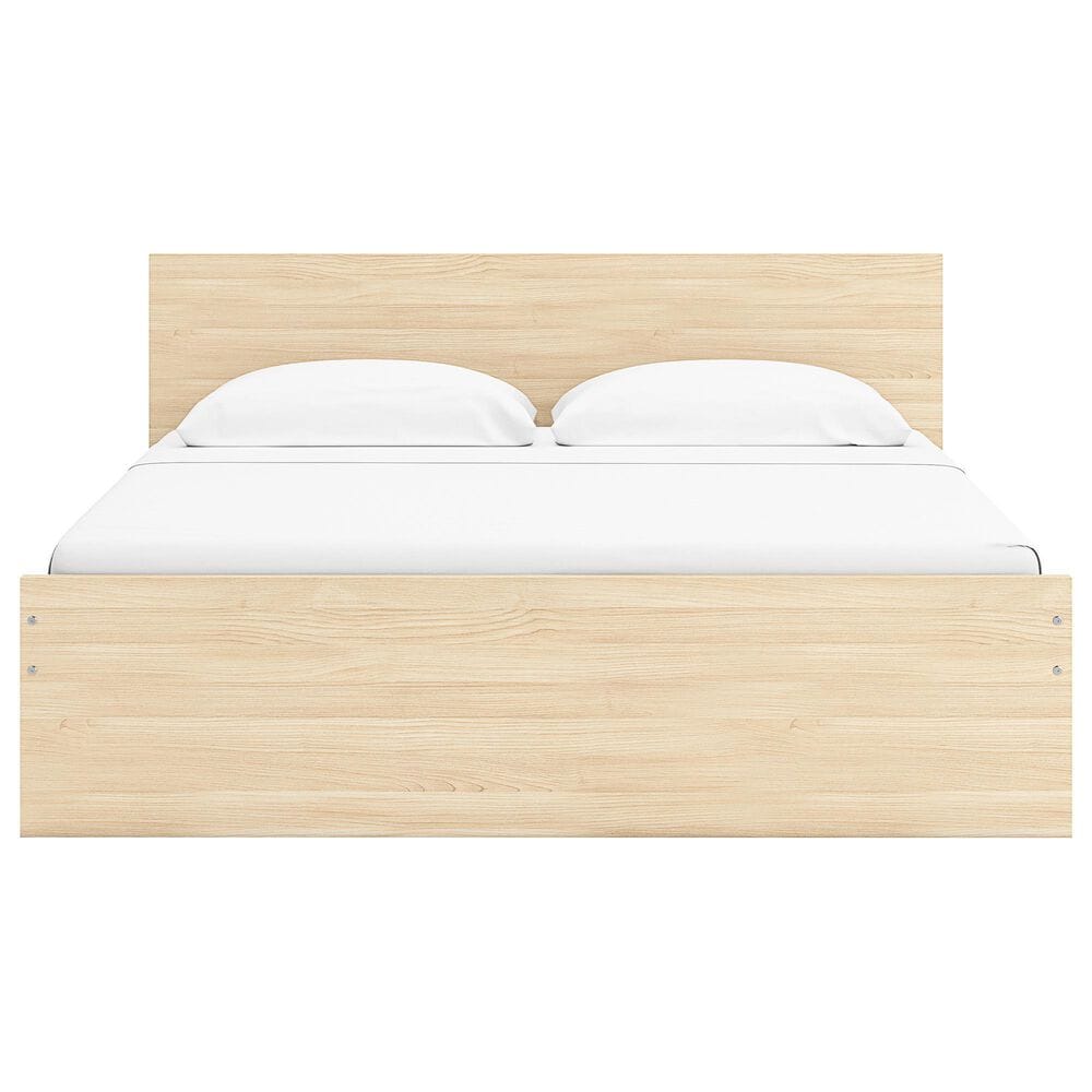 Ashley Onita King Panel Platform Bed with 1 Side Storage in Natural, , large