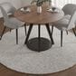 L&R Resources Criss Cross Ivory and Stone Blue 6" Round Area Rug, , large