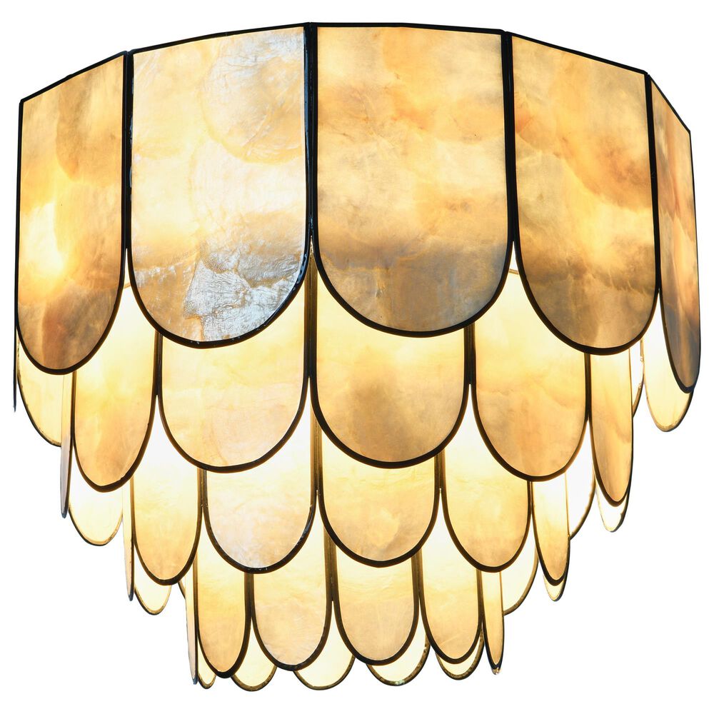 Creative Coop Gatsby 4-Tier Flush Mount in Black, , large