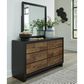 Ashley Kraeburn Dresser and Mirror in Black and Brown, , large