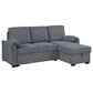 Modern Market 2-Piece Stationary Reversible Sofa Bed with Chaise in Dark Grey, , large