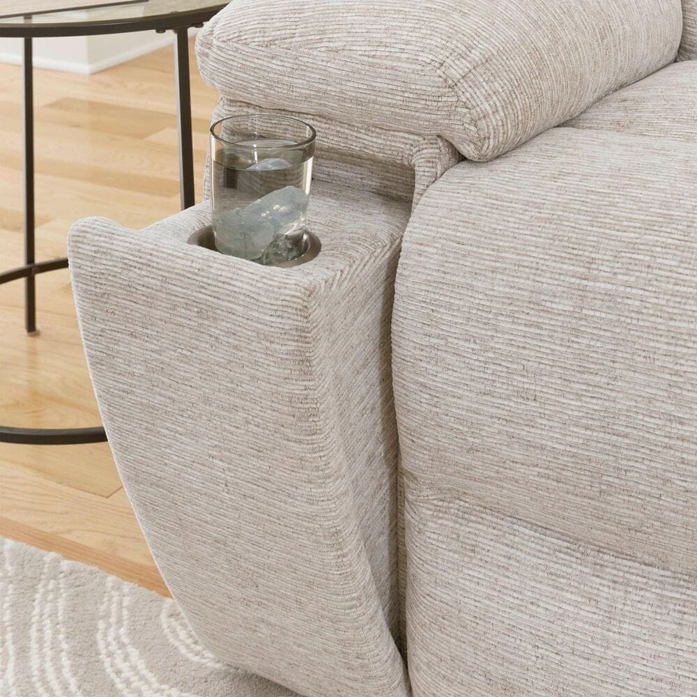 Simeon Collection Buster 3-Piece Manual Living Room Set in Opal Taupe, , large
