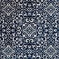 Central Oriental Terrace Tropic Mcbee 2"6" x 7"3" Sapphire and Snow Runner, , large