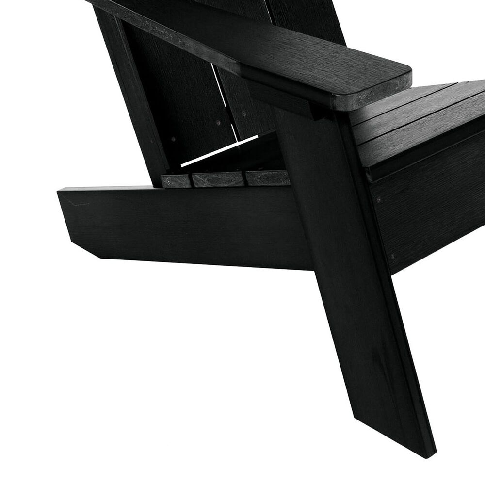 Highwood USA 2 Italica Modern Adirondack Chairs  in Black , , large