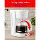 Betty Crocker 12-Cup Drip Coffee Maker in White, , large