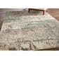 Feizy Eden Teal and Ivory 5" x 7"6" Area Rug, , large
