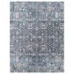 Surya Cardiff Blue, Deep Teal, Medium Gray, Light Gray, Camel and Charcoal 12" x 15" Area Rug, , large