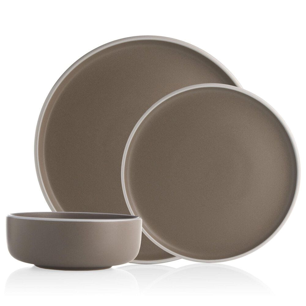 Godinger Silver Sayville 12-Piece Stoneware Set in Gray, , large