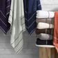 Timberlake Lavish Home Zero Twist 2-Piece Towel Set in Taupe and Black, , large