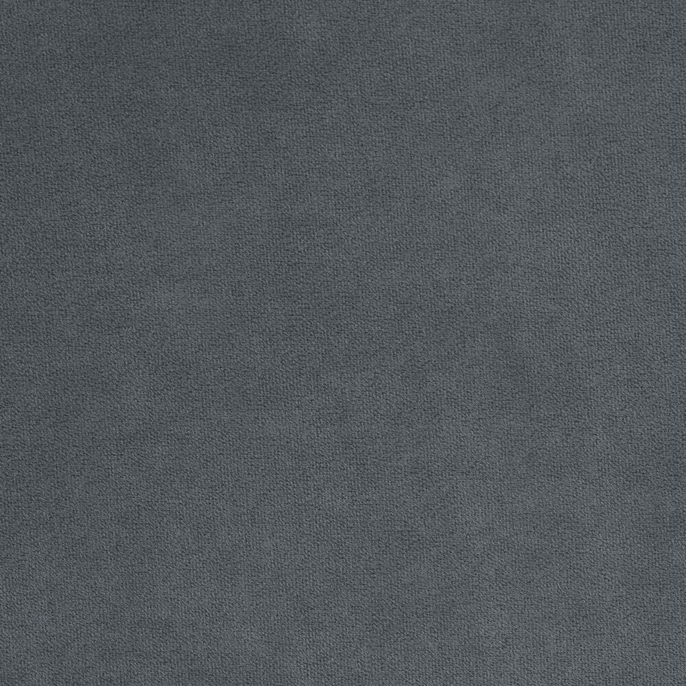 Baxton Studio Etienne 2-Drawer Nightstand with Slate Grey Velvet Upholstery in Black, , large