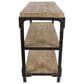 Maple and Jade 2-Shelf Console Table in Brown and Dark Rusted, , large