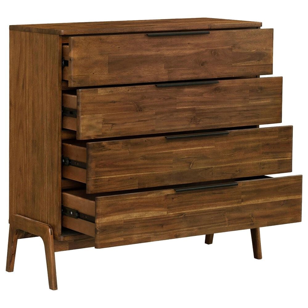 LH Imports Remix 4-Drawer Chest in Estelle Brown, , large