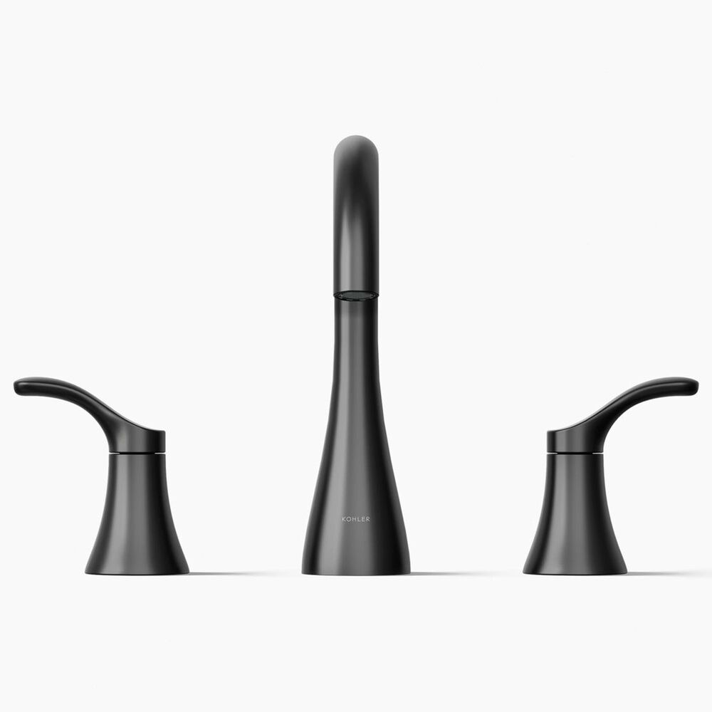 Kohler Simplice Widespread Bathroom Sink Faucet in Matte Black, , large