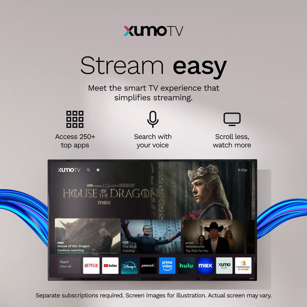 Element 75&quot; 4K UHD HDR SMART XUMO TV, , large