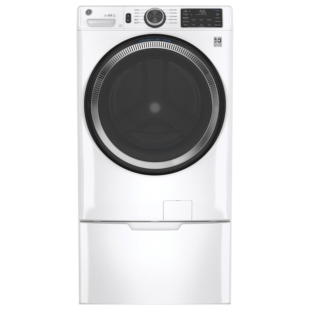 GE Appliances 4.8 Cu. Ft. Capacity Smart Front Load ENERGY STAR Washer with UltraFresh Vent System with OdorBlock in White, , large