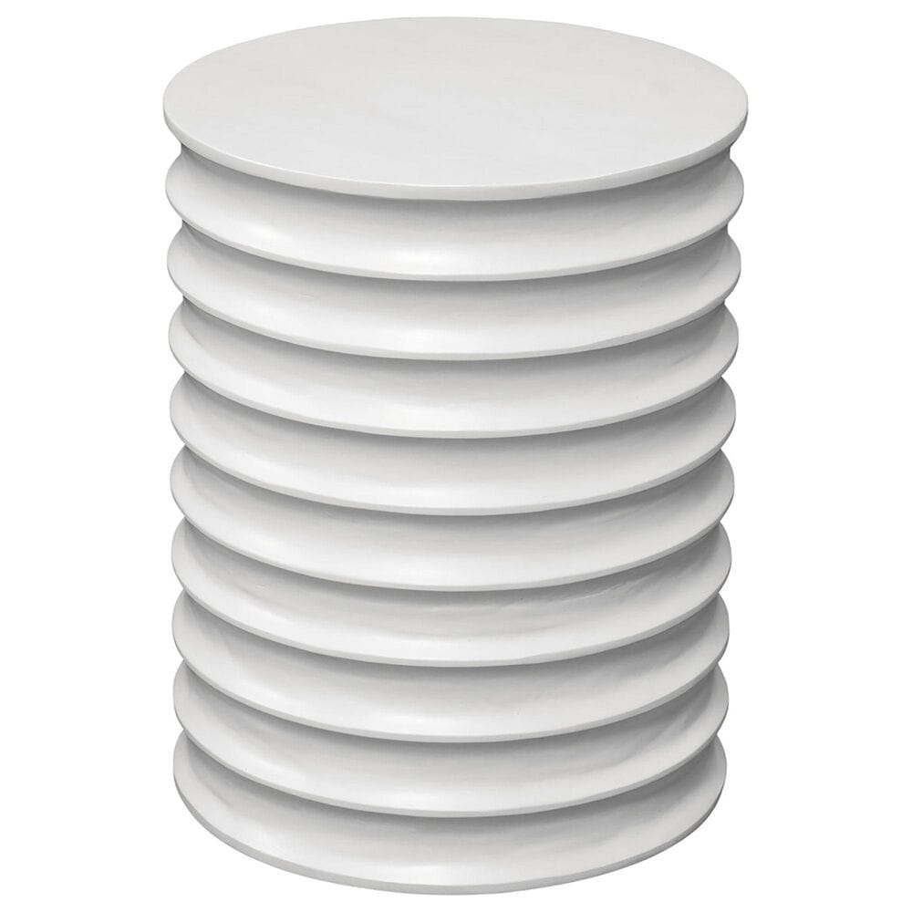Steve Silver Griffin End Table in White, , large