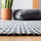 Safavieh Martha Stewart Cotton MSR411 2" x 8" Charcoal and Grey Runner, , large