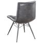 Pacific Landing Dittnar Tufted Dining Chair with Charcoal Cushion in Grey, , large