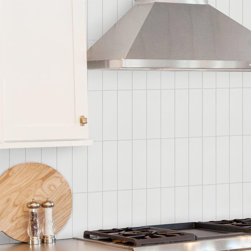 Soho Studio ColorHues Chalk White 2" x 8" Cement Tile, , large