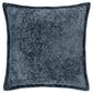 Chanasaya 20" Square Textured Shimmer Throw Pillow in Blue, , large