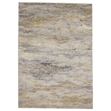 Feizy Aura 3735F 5" x 8" Gold and Gray Area Rug, , large