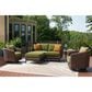 Ashley Horizon Hall Patio Round End Table in Brown and Black, , large
