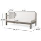 Hearth and Haven Brava Outdoor Corner Bench with Coffee Table in White, , large