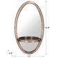 Zuo Modern Ogee Oval Mirror in Gold, , large
