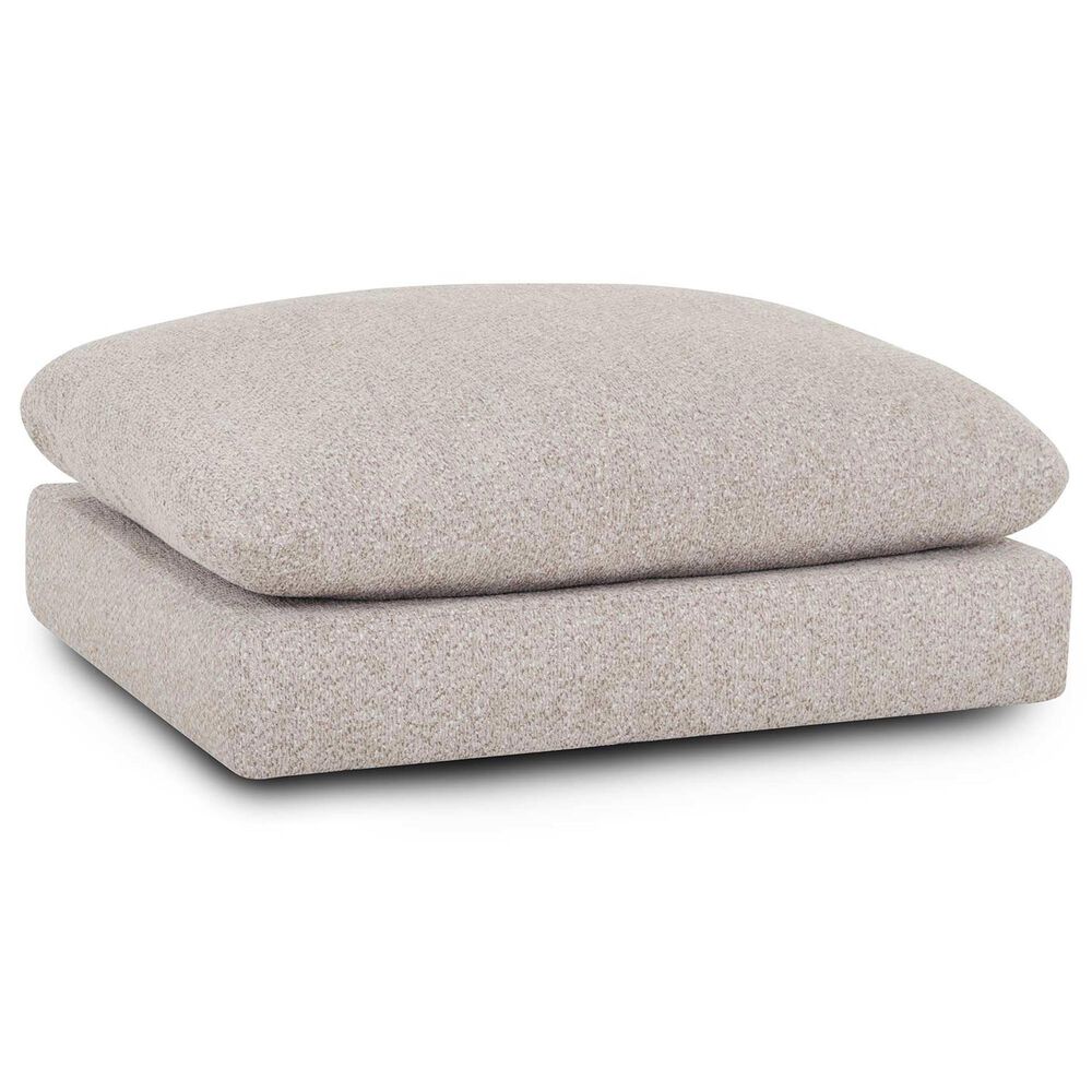 Moore Furniture Lake Ottoman in Chow Chow Cloud, , large