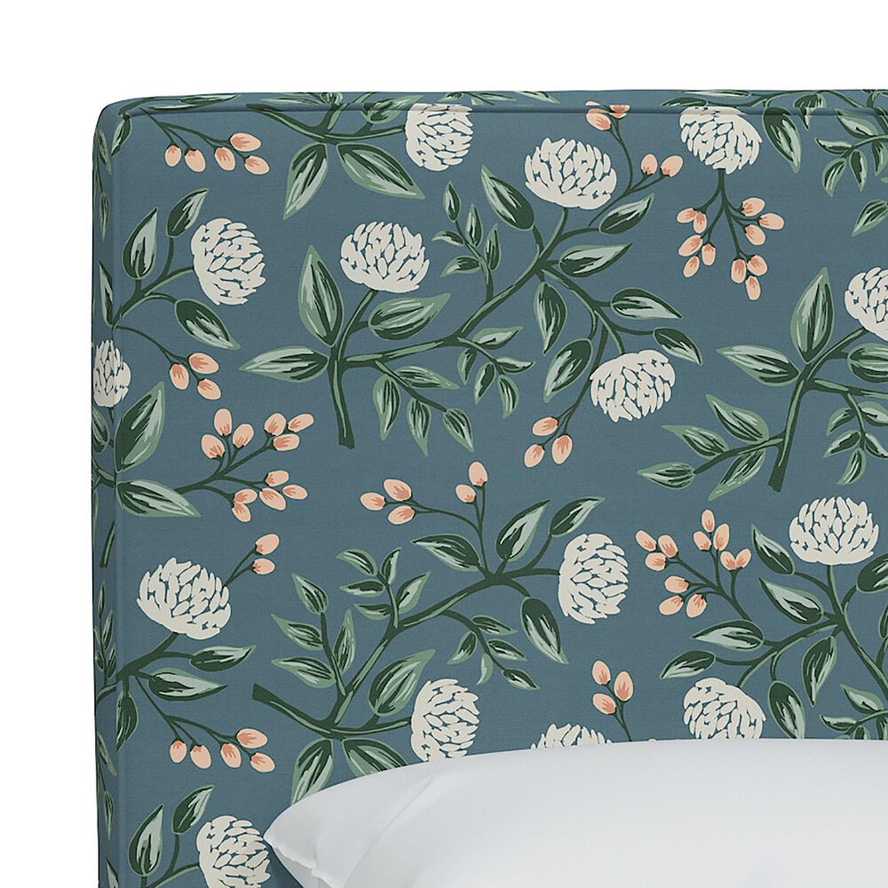 Rifle Paper Co Crafted by Cloth &amp; Company Elly Queen Headboard in Peonies Emerald, , large