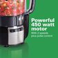 Hamilton Beach 12-Cup Stack and Snap Food Processor in Black and Stainless Steel, , large