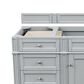 James Martin Vanities Brittany 30" Single Bathroom Vanity in Urban Gray with 3 cm Eternal Marfil Quartz Top and Rectangle Sink, , large