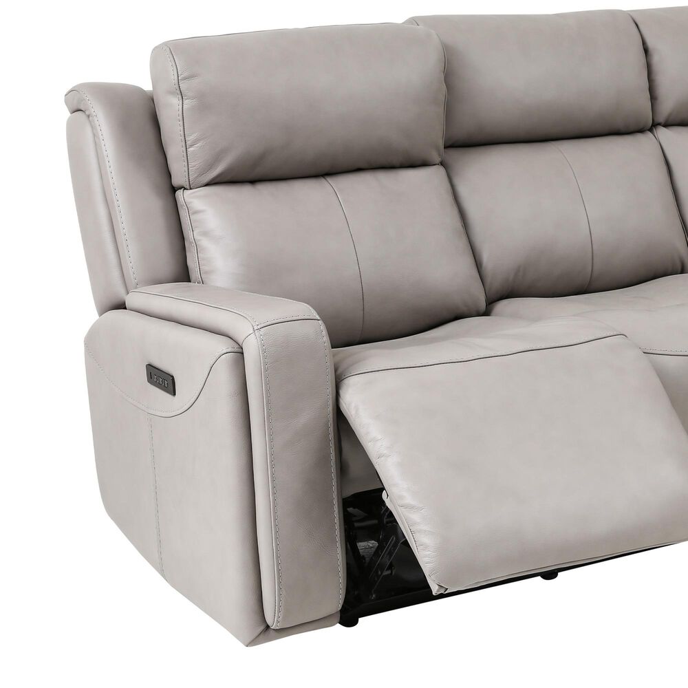 Blue River Claude Power Reclining Sofa in Light Gray, , large