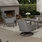 Ebel Outdoor Furniture Siena Patio Swivel Rocker Chair in Fog and Smoke, , large