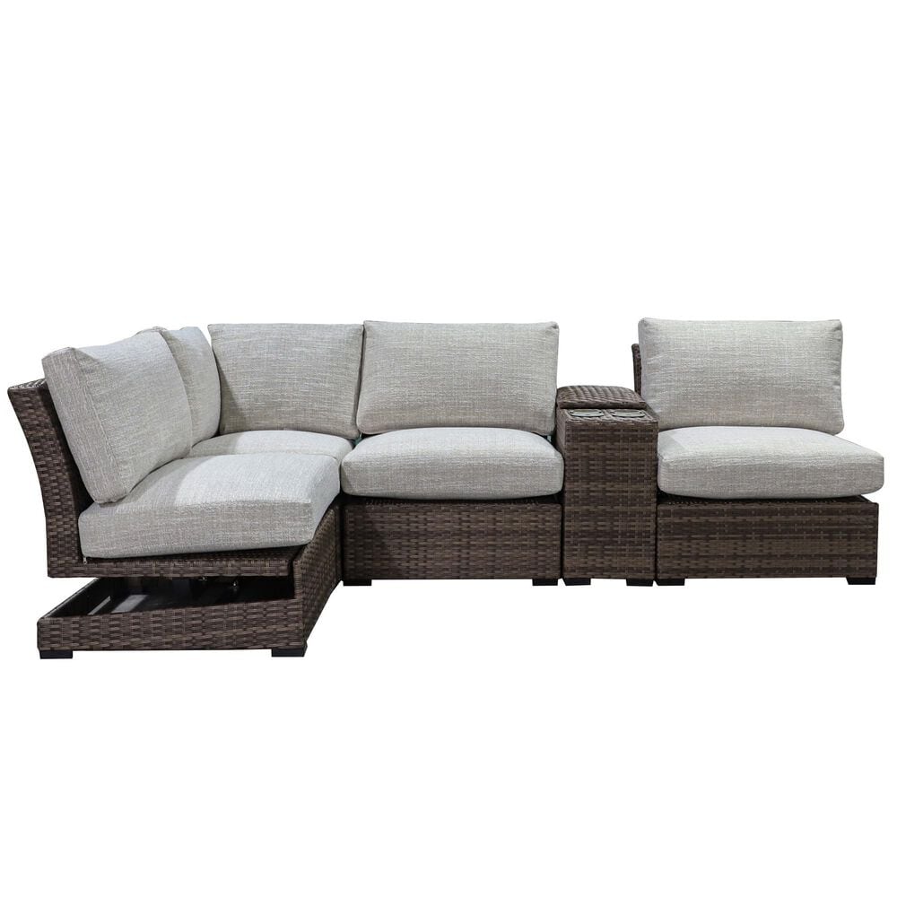 Amber Shores Mendocino 5-Piece Patio Sectional, , large