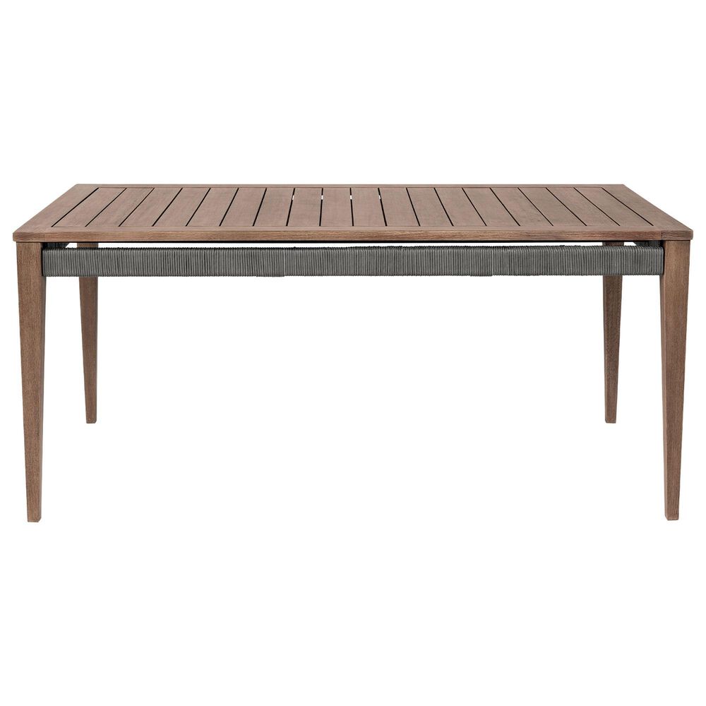 Blue River Orbit Outdoor Rectangular Dining Table in Weathered Brown - Table Only, , large