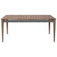 Blue River Orbit Outdoor Rectangular Dining Table in Weathered Brown - Table Only, , large