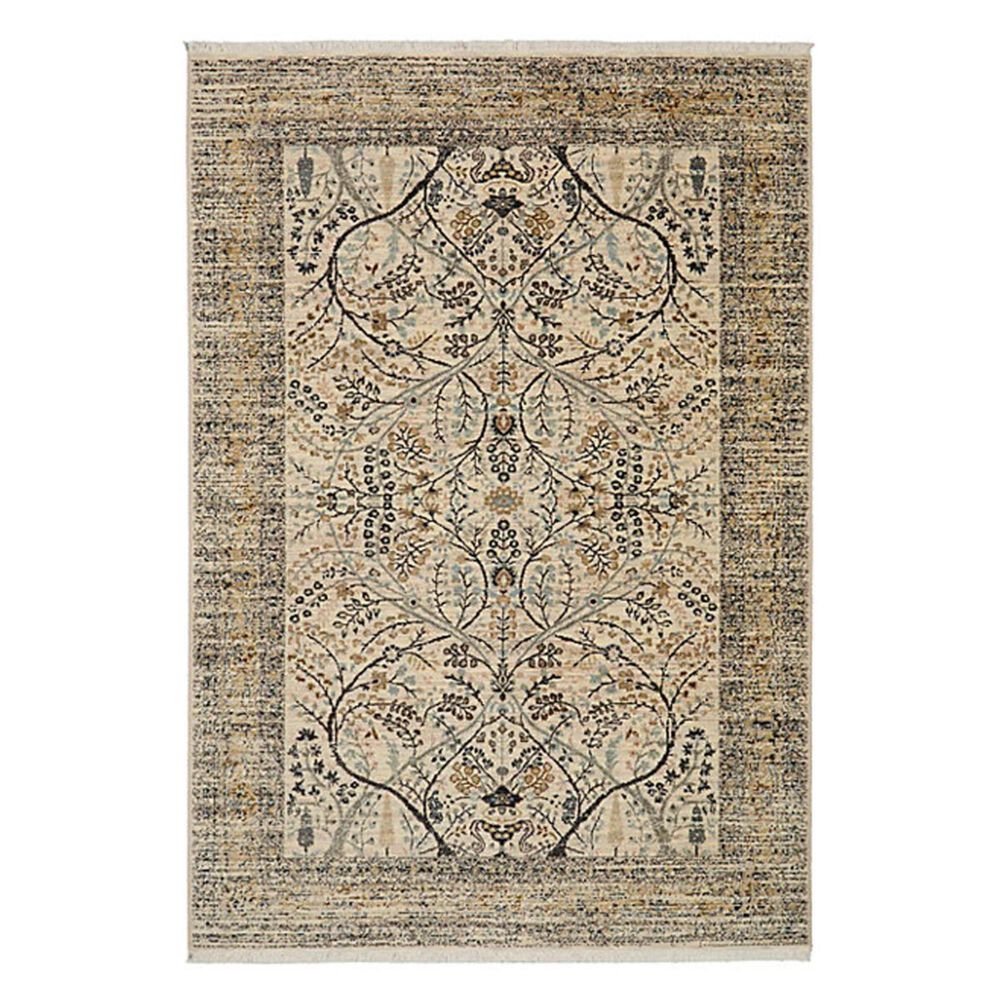 Karastan Titanium Sans Pareil 39400 5'3" x 7'8" Ivory Area Rug , , large