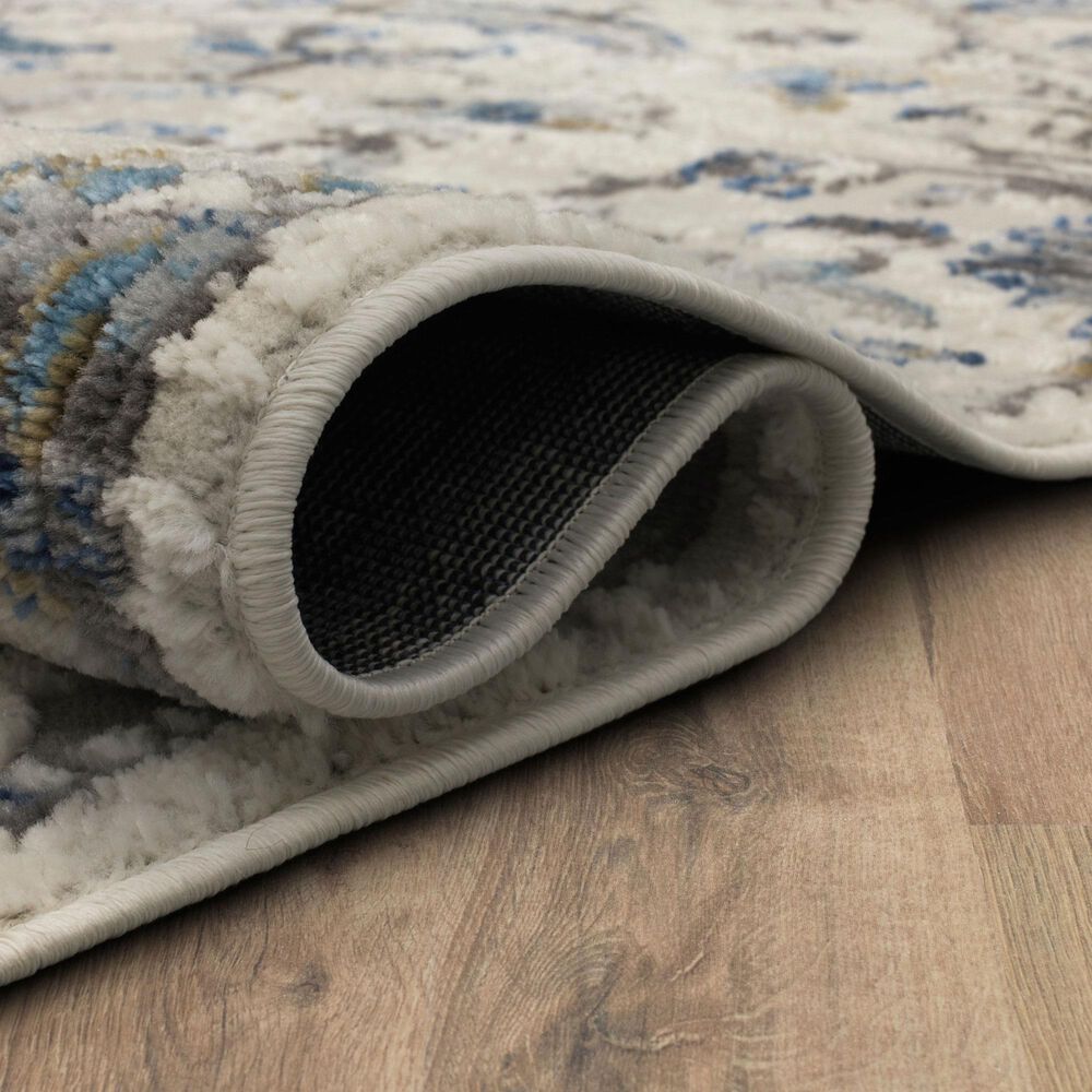 Karastan Cleo Holloway Blue 5'3" x 8' Area Rug, , large