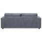 Jennifer Taylor Home Goliath Oversized Double Chaise Lounge Sofa Bed in Carbon Gray, , large