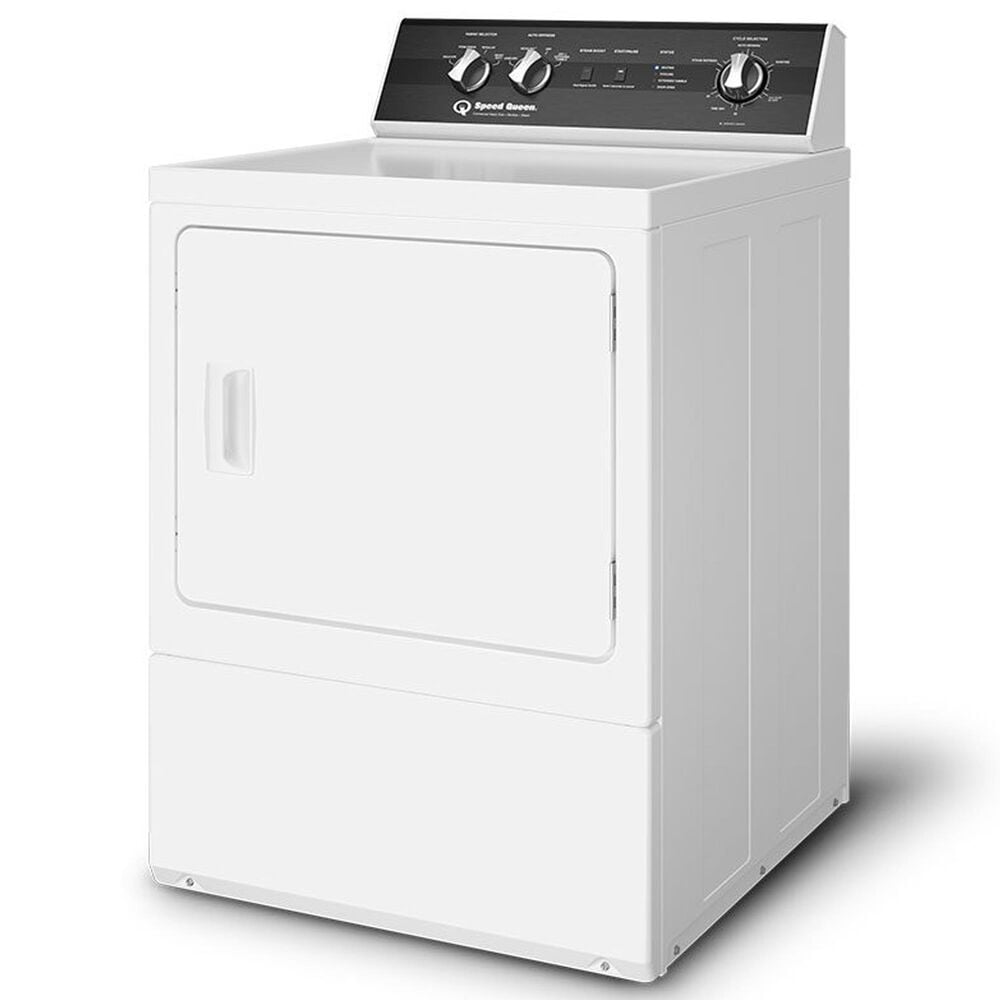 Speed Queen 7 Cu. Ft. Front Load Electric Dryer with Steam in White, , large