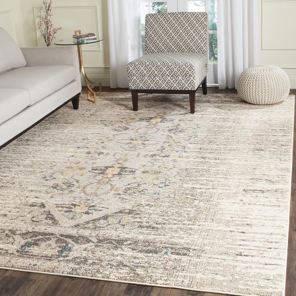 Safavieh Monaco MNC209G-1218 12" x 18" Grey/Multi Area Rug, , large