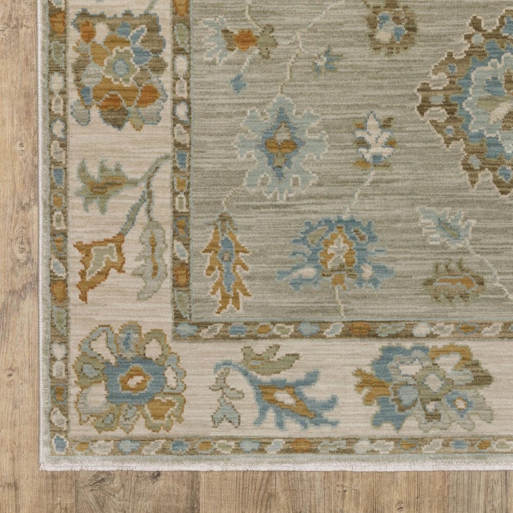 Oriental Weavers Maeve MAE11 Grey and Blue 2'3" x 7'6" Runner, , large