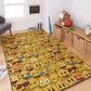 Karastan Prismatic Z0432 A432 3"4" x 5" Canary Kids Area Rug, , large