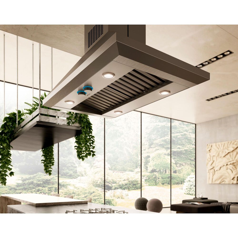 Elica Leone 42&quot; Island Range Hood in Stainless Steel, , large