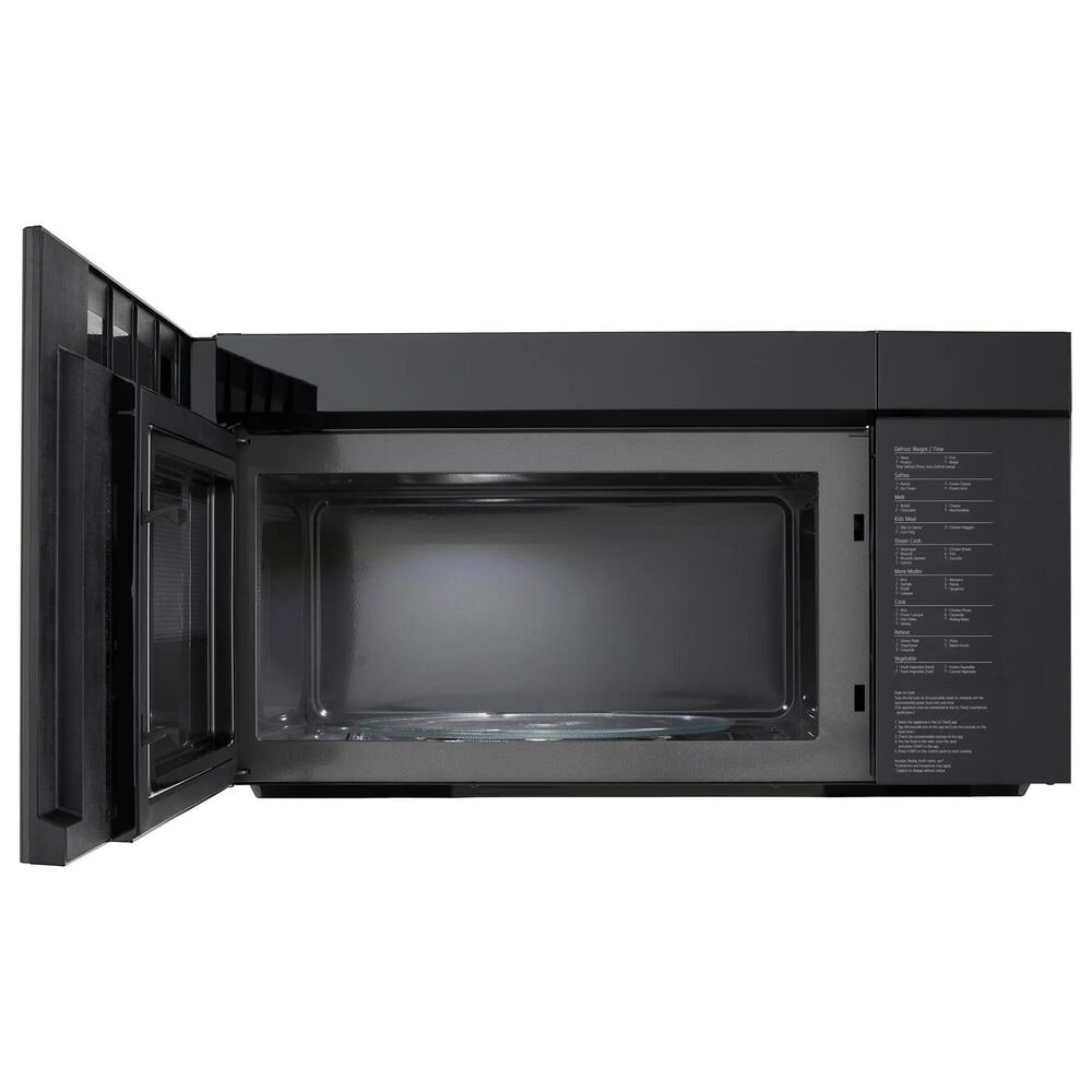 LG 2 Cu. Ft. Over-The-Range Microwave Oven in PrintProof Black Stainless Steel, , large