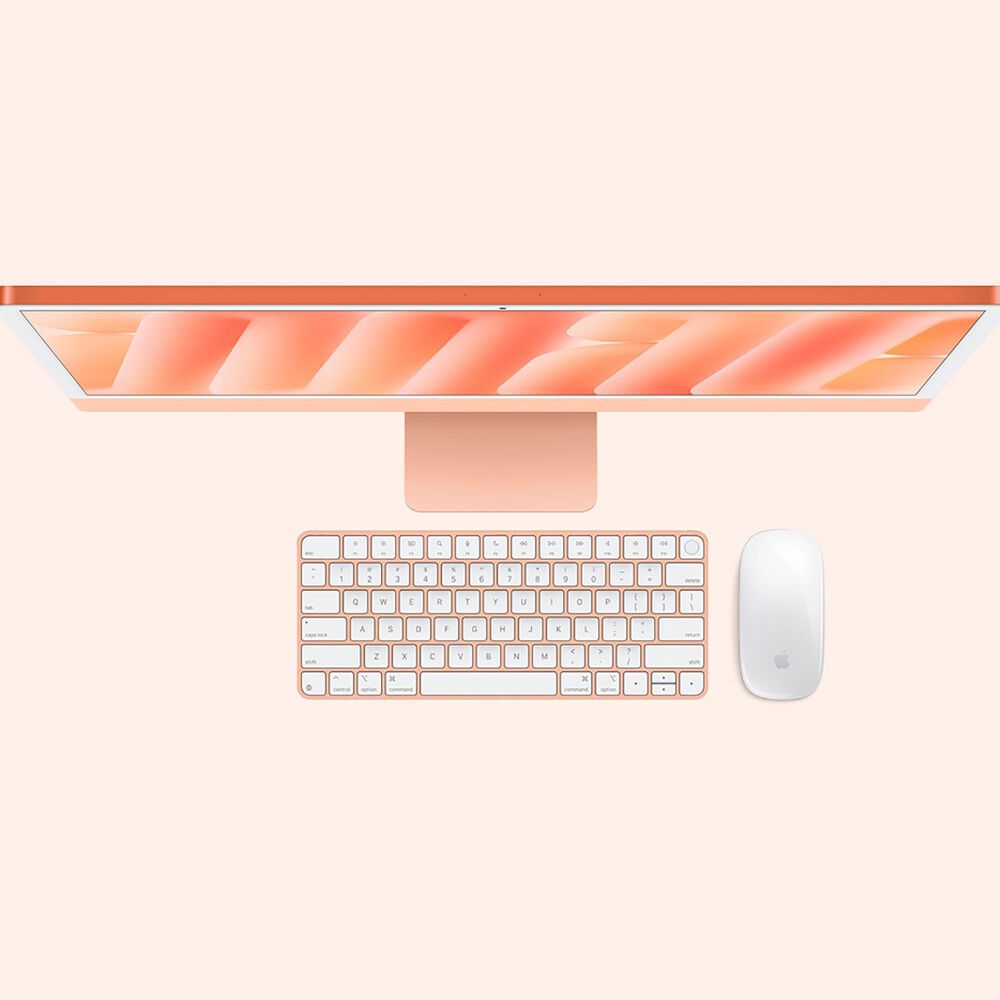 Apple 24-Inch iMac All-in-One Desktop - Apple M4 chip - 10-core CPU - 24GB RAM - 10-core GPU - 512GB SSD in Orange with 3-Year AppleCare+, , large