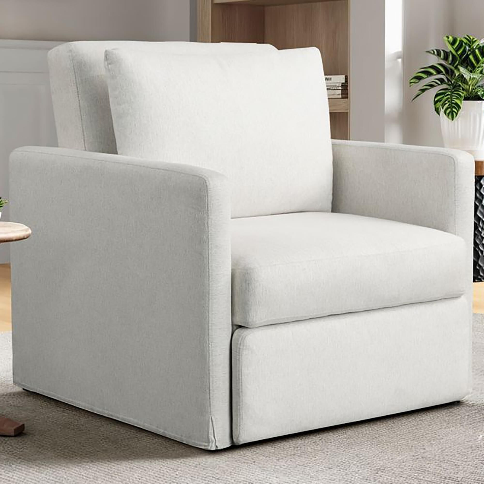 Serta Blair Convertible Chair in Cream