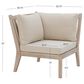 Linon Home Decor Teagon Patio Corner Chair in Beige, , large